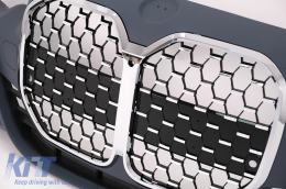 Stoßstange für BMW 4er F32 F33 F36 Coupe Cabrio Gran Coupe M4 Look Chrome Kühlergrill-image-6101128