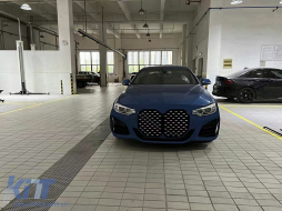 Stoßstange für BMW 4er F32 F33 F36 Coupe Cabrio Gran Coupe M4 Look Chrome Kühlergrill-image-6114975