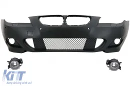image-14-Stoßstange für BMW 5 E60 Limousine E61 LCI Touring 07-10 M-Technik Look PDC 18mm