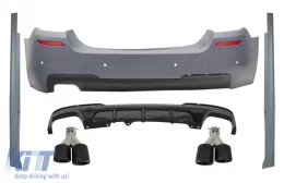 image-54-Stoßstange für BMW 5 F10 11-17 M-Performance Look Seitenschweller Diffusor Tipps Kohlenstoff