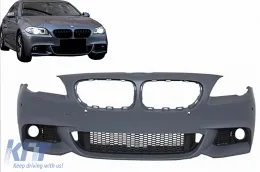 image-8-Stoßstange für BMW 5 F10 F11 11-14 M-Technik Design ohne Nebelscheinwerfer