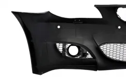 Stoßstange für BMW 5er E60 E61 03-07 M5 Look Mittelgitter Doppelstreifen Schwarz-image-6019421