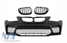 image-51-Stoßstange für BMW 5er E60 Limousine E61 Touring 03-09 Mittelgitter G30 M5 Look