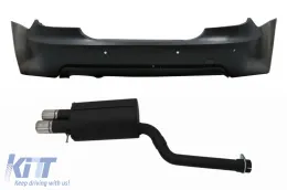 image-31-Stoßstange für BMW 5er E60 MOPF 2007-2010 M-Technik Design Auspuffanlage Endrohre