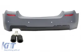 image-57-Stoßstange für BMW 5er F10 2011-2017 M-Tech Design Endrohr Matt Carbon