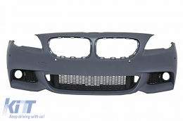 Stoßstange für BMW 5er F10 F11 11-14 M-Technik Design Kühlergrill Nieren Schwarz-image-6019313