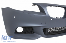 Stoßstange für BMW 5er F10 F11 11-14 M-Technik Design Kühlergrill Nieren Schwarz-image-6019315