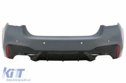 image-77-Stoßstange für BMW 5er G30 Limousine 2017-2019 M5 Sportdesign Doppeldiffusor