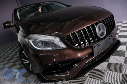Stoßstange für Mercedes A-Klasse W176 12-18 Gitter A45 Design Facelift Look-image-6100180