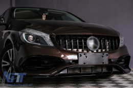Stoßstange für Mercedes A-Klasse W176 12-18 Gitter A45 Design Facelift Look-image-6100182
