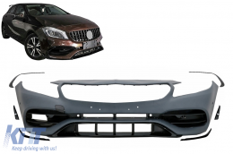 Stoßstange für Mercedes A-Klasse W176 12-18 Gitter A45 Design Facelift Look-image-6127192