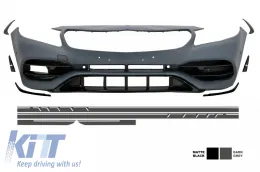 image-52-Stoßstange für Mercedes A W176 12-18 Aufkleber Dunkelgrau Facelift A45 Look
