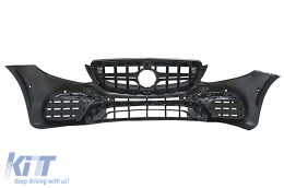 Stoßstange für Mercedes E W213 S213 C238 A238 2016-2019 E63 Look Kühlergrill Klappen-image-6092808