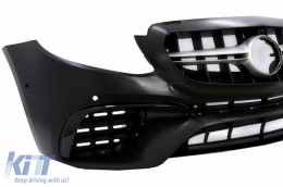 Stoßstange für Mercedes E W213 S213 C238 A238 2016-2019 E63 Look Kühlergrill Klappen-image-6092811