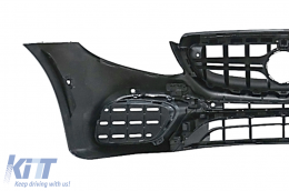 Stoßstange für Mercedes E W213 S213 C238 A238 2016-2019 E63 Look Kühlergrill Klappen-image-6092816