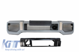Stoßstange für Mercedes G-Klasse W463 89-17 LED DRL Spoiler Extension G65 Look-image-6039148