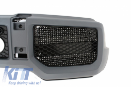 Stoßstange für Mercedes G-Klasse W463 89-17 LED DRL Spoiler Extension G65 Look-image-6039151
