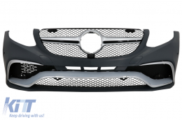 image-68-Stoßstange für Mercedes GLC X253 C253 SUV Coupé 15-19 63 Look Kühlergrill Gitter