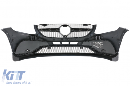 Stoßstange für Mercedes GLC X253 C253 SUV Coupé 15-19 63 Look Kühlergrill Gitter-image-6021296