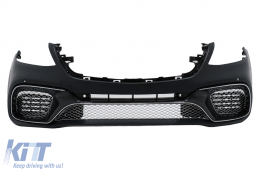 image-49-Stoßstange für Mercedes S-Klasse W222 Facelift 2017-2020 S65 Design Untere Gitter
