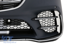 Stoßstange für Mercedes S W223 Limousine 20+ Sport Line Look Kühlergrill PDC-image-6096879