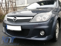 Stoßstange für Opel Astra H 04-2009 Nebelscheinwerfer Seitengitter OPC Look-image-6003184