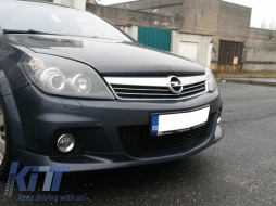 Stoßstange für Opel Astra H 04-2009 Nebelscheinwerfer Seitengitter OPC Look-image-6003185
