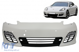 Stoßstange für PORSCHE 970 Panamera 10-13 Gitter DRL Lichter Turbo / GTS Design-image-6099734