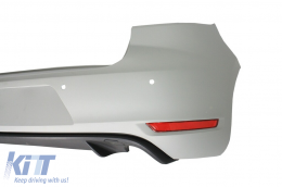 Stoßstange für VW Golf 6 VI 08-12 Dachspoiler LED Bremslicht Auspuff GTI Look-image-6049754