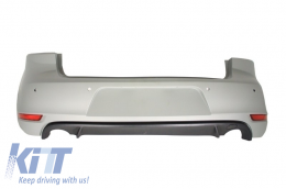 Stoßstange für VW Golf 6 VI 08-12 Dachspoiler LED Licht Auspuff Seitenschweller-image-6049824