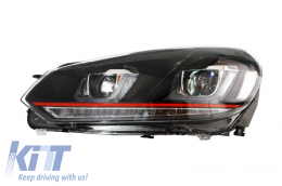 Stoßstange für VW Golf VI 6 08-13 Scheinwerfer LED Dynamisches GTI Look-image-6023268