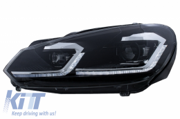 Stoßstange für VW Golf VI 6 MK6 08-13 LED Scheinwerfer Dynamic R20 Look PDC-image-6052376