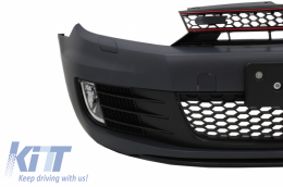 Stoßstange für VW Golf VI Golf 6 08-13 Lip Extension Spoiler Schwarz GTI Look-image-6072322