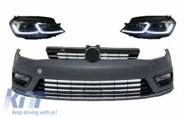 image-55-Stoßstange für VW Golf VII 7 13-17 R-Line Look LED Scheinwerfer Dynamisch Licht