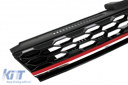 Stoßstange für VW Golf VII 7 5G 13-17 7,5 Seitengitter LED Nebelscheinwerfer GTI Look-image-6091343