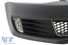 Stoßstange für VW Jetta Mk6 VI 2011-2014 Kühlergrill Nebelscheinwerfer GLI GTI Look-image-6023505