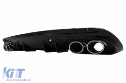 Stoßstange Gitter Ohne Kamera Diffusor Tipps für MERCEDES C W205 S205 14-18 C63 Look-image-6078770