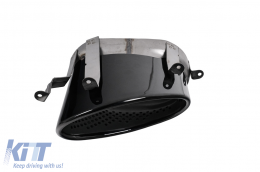 Stoßstange Heckdiffusor für Audi A4 B9 8W 2016–2018 Limousine/Avant RS4-Optik Schwarz-image-6277873