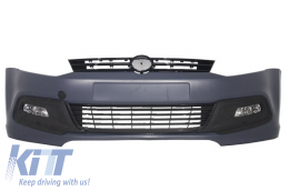 image-65-Stoßstange Kühlergrill für VW Polo 6R 03.09.09.17 R-line R20 Look DRL Gitter TFL