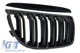 Stoßstange Kühlergrill Nieren Gitter für BMW 3er E90 E91 04-08 Rauch Nebellichter-image-6071436