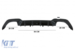 Stoßstange Luftdiffusor für BMW 3er G20 G28 G21 2019+ Glänzend Schwarz M340i Design-image-6094353