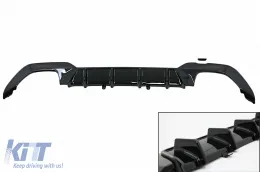 image-79-Stoßstange Luftdiffusor für BMW 3er G20 G28 G21 2019+ Glänzend Schwarz M340i Design