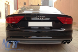 Stoßstange Luftverteiler für Audi A7 4G 10-14 Auspuff S7 Facelift Design-image-6024242