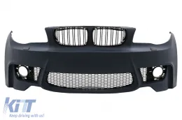 image-30-Stoßstange Nieren Gitter für BMW 1er E81 E82 E87 E88 2004-2011 1M Design Kühlergrill