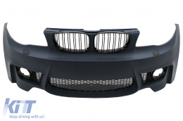 Stoßstange Nieren Gitter für BMW 1er E81 E82 E87 E88 2004-2011 1M Design Kühlergrill-image-6009115