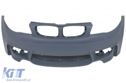 Stoßstange Nieren Gitter für BMW 1er E81 E82 E87 E88 2004-2011 1M Design Kühlergrill-image-6114915