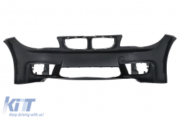 Stoßstange Nieren Gitter für BMW 1er E81 E82 E87 E88 2004-2011 1M Design Kühlergrill-image-6114917