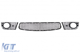 Stoßstange Nieren Gitter für BMW 1er E81 E82 E87 E88 2004-2011 1M Design Kühlergrill-image-6114922