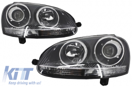 Stoßstange Scheinwerfer RHD für VW Golf 5 V 03-07 Jetta 05-10 GTI Look-image-6043298