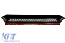 Stoßstange Spoiler LED DRL Extension Oberlippe für Mercedes W463 89-17 Schwarz-image-6043694